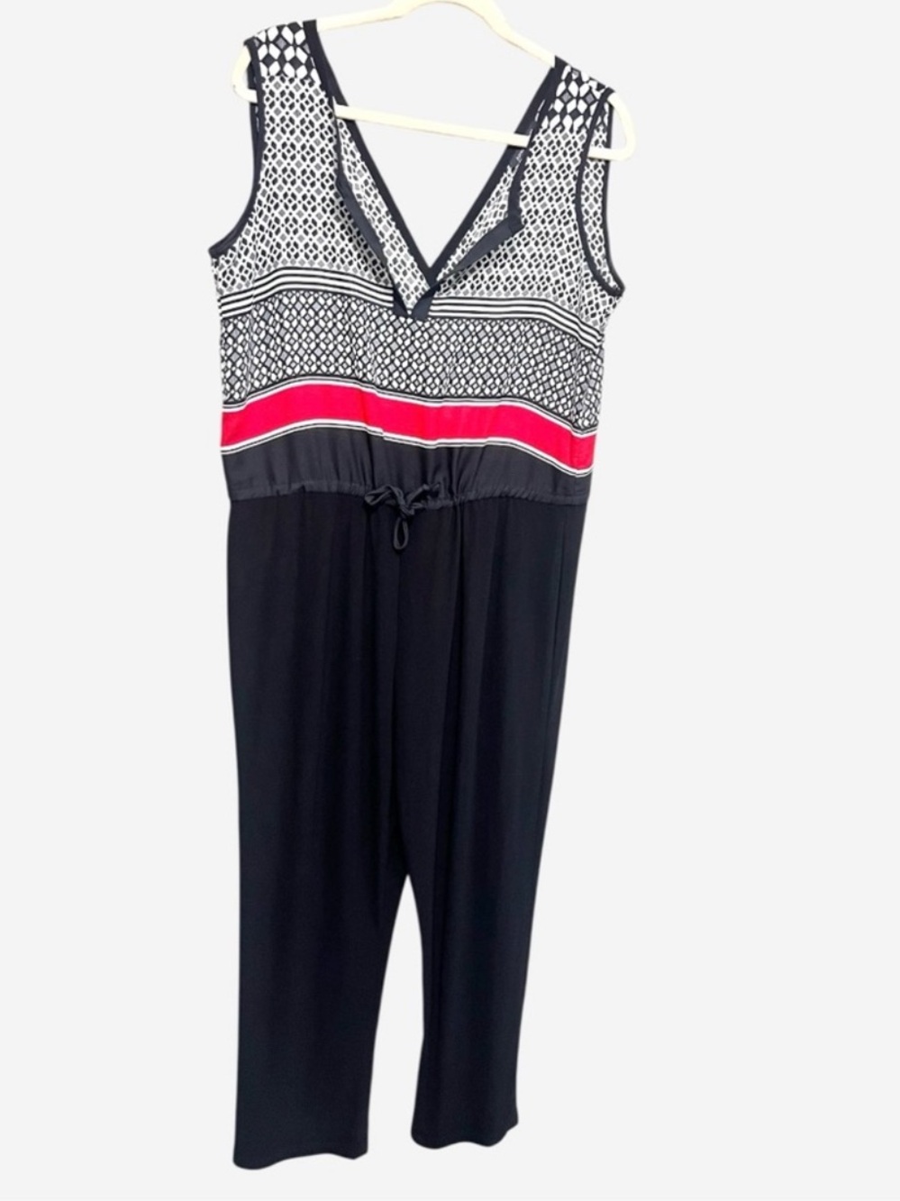 Ashley Stewart Abstract Print Jumpsuit Size 18